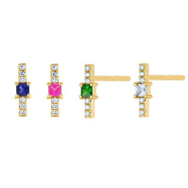 geometric gold plated 925 sterling silver women girl multi piercing jewelry colorful cz bar stud earring valenline's day gift, Golden;silver
geometric gold plated 925 sterling silver women girl multi piercing jewelry colorful cz bar stud earring valenline's day gift, Golden;silver