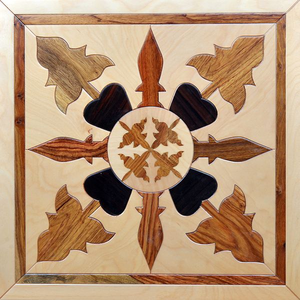 

Rosewood flooring star parquet medallion modern art woodworking inlaid marquetry decorative wallpaper square tile panels solid parkett birch