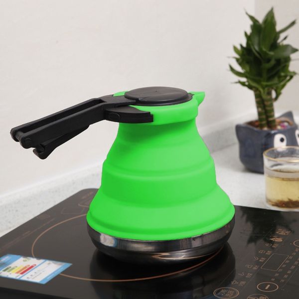 3 colors portable folding silicone 1.5l water pot outdoor camping travelling hiking kitchen tools tea coffee kettle q1222
3 colors portable folding silicone 1.5l water pot outdoor camping travelling hiking kitchen tools tea coffee kettle q1222
