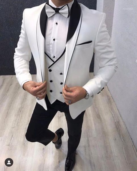 fashion costume homme wedding tuxedos for groom men suits casual slim fit blazer terno masculino 3 pieces jacket pant vest1, White;black
fashion costume homme wedding tuxedos for groom men suits casual slim fit blazer terno masculino 3 pieces jacket pant vest1, White;black