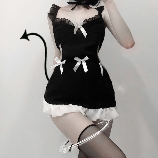 ojbk black white uniform maid cosplay costume for women erotic babydoll chemises lingerie gothic style outfit 2020, Red;black
ojbk black white uniform maid cosplay costume for women erotic babydoll chemises lingerie gothic style outfit 2020, Red;black