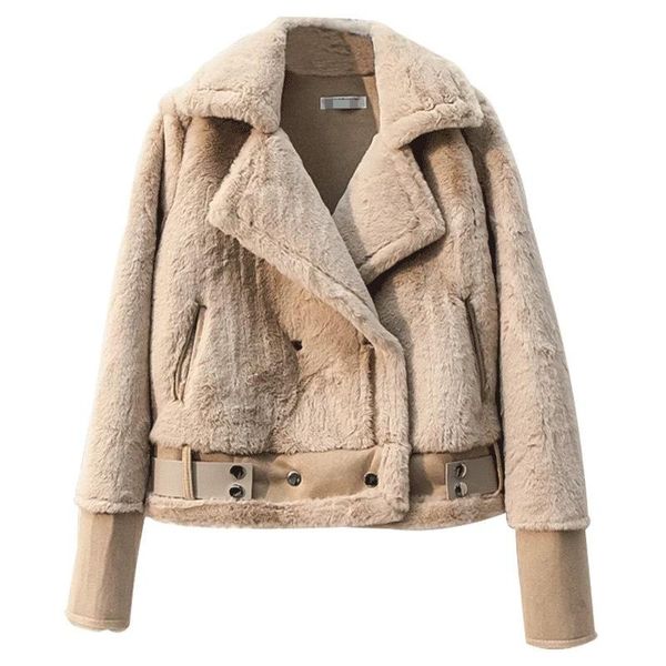 autumn winter new korean version of fur one plus velvet lapel thickened sheep shearing short coat leather women's clothing, Black;brown
autumn winter new korean version of fur one plus velvet lapel thickened sheep shearing short coat leather women's clothing, Black;brown