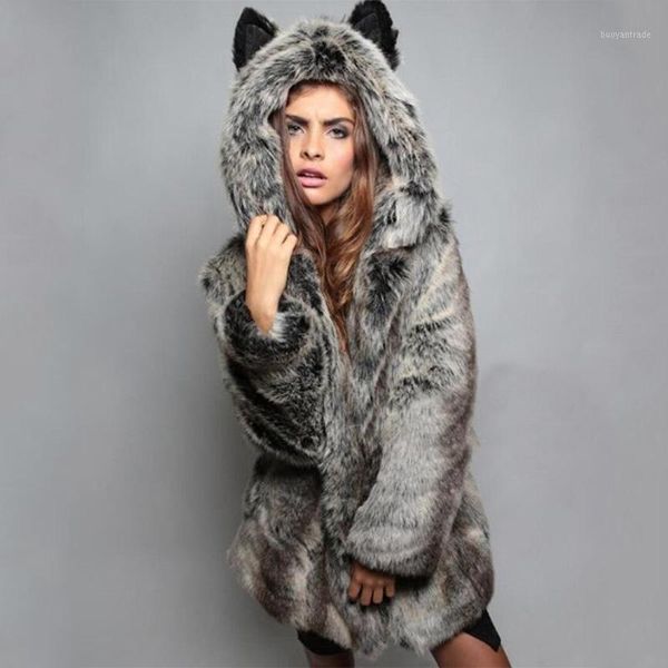 women's wool & blends 2021 autumn winter warm sweet fur jacket women fashion large size collar hooded thicken faux coats cc5271, Black
women's wool & blends 2021 autumn winter warm sweet fur jacket women fashion large size collar hooded thicken faux coats cc5271, Black