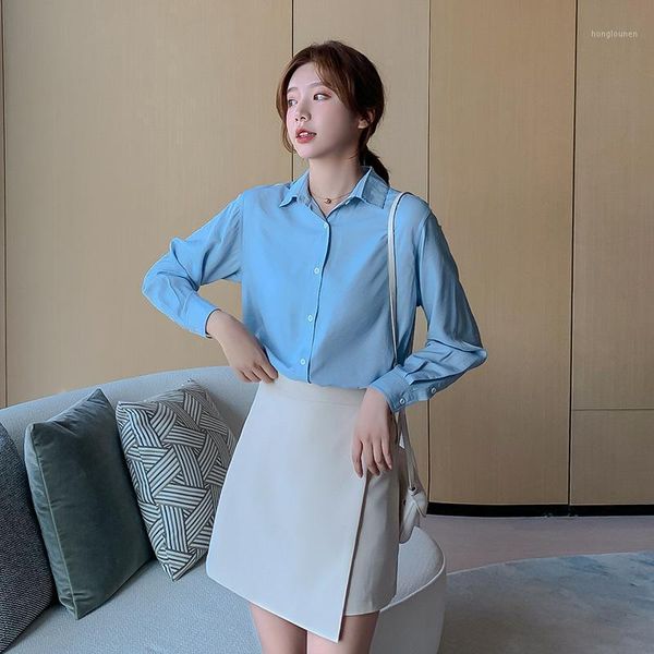 spring women shirt long sleeve korean fashion blue shirts autumn women streetwear office slim blouse elegant ladies 1, White
spring women shirt long sleeve korean fashion blue shirts autumn women streetwear office slim blouse elegant ladies 1, White