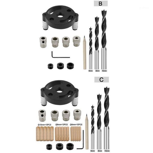 6/8/10mm jig hole self centering locator drill guide punch kit for woodworking 40ja1
6/8/10mm jig hole self centering locator drill guide punch kit for woodworking 40ja1