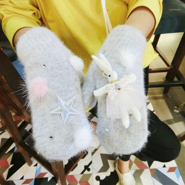 new korean gloves wool cartoon warm knitted women spring winter gloves mittens1, Blue;gray
new korean gloves wool cartoon warm knitted women spring winter gloves mittens1, Blue;gray