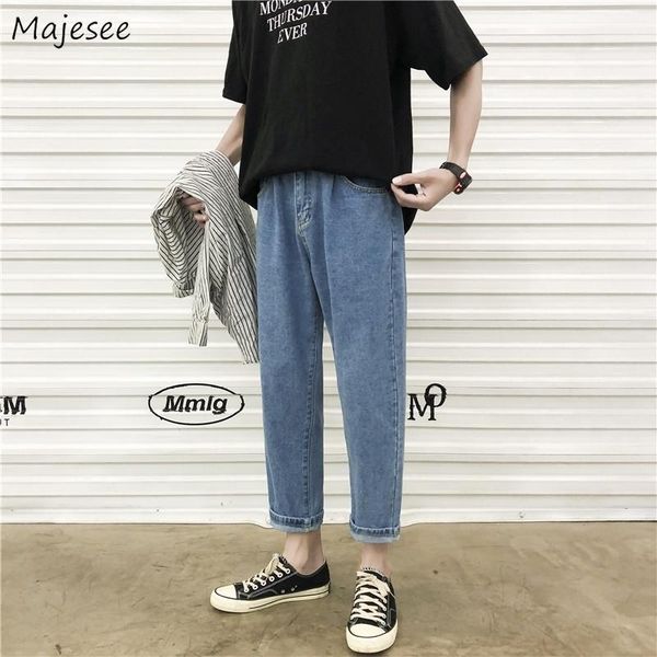 men jeans casual loose straight big size 2xl solid denim simple korean fashion style ankle-length new trendy all-match harajuku1, Blue
men jeans casual loose straight big size 2xl solid denim simple korean fashion style ankle-length new trendy all-match harajuku1, Blue