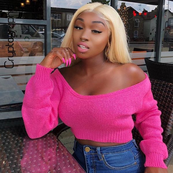 womens sweater autumn winter pullover sweaters long sleeve solid crop fashion slash neck knitted sweaters female, White;black
womens sweater autumn winter pullover sweaters long sleeve solid crop fashion slash neck knitted sweaters female, White;black