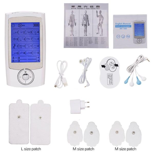 electric massagers rechargeable tens unit ems 16-mode therapy machinetens machine body back massager massage device muscle stimulator relax
electric massagers rechargeable tens unit ems 16-mode therapy machinetens machine body back massager massage device muscle stimulator relax