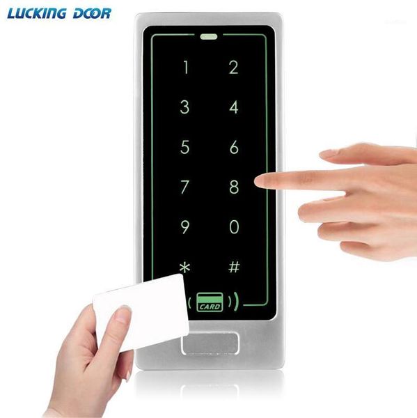 fingerprint access control lucking door waterproof touch metal 125khz rfid machine electronic lock electric gate opener smart keypad1