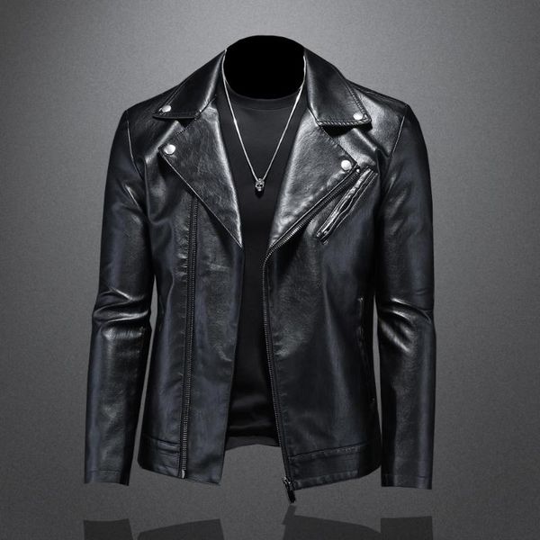 men's fur & faux brand men leather jacket mens motorcycle biker fashion business pu coats male casual slim fit turn down collar bomber, Black
men's fur & faux brand men leather jacket mens motorcycle biker fashion business pu coats male casual slim fit turn down collar bomber, Black
