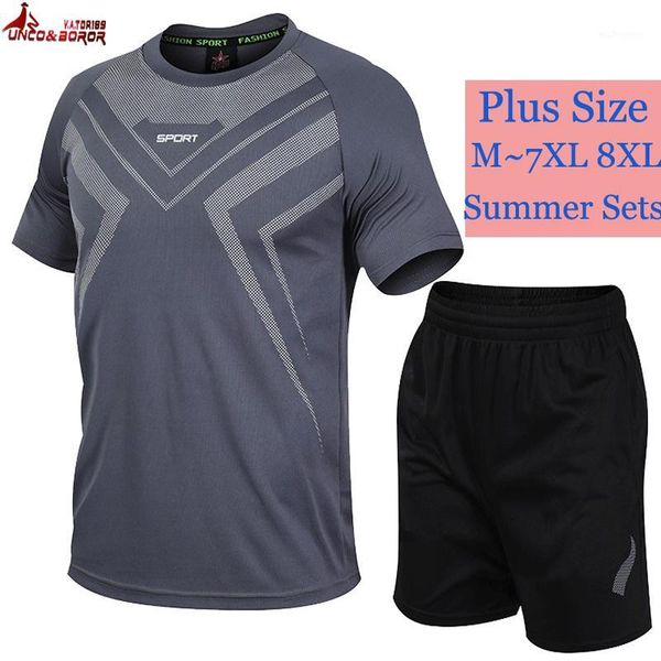 men's tracksuits men`s sportwear 7xl 8xl quick-drying tracksuit men two-piece t shirt + short sweat suit jogger running set sport cloth, Gray
men's tracksuits men`s sportwear 7xl 8xl quick-drying tracksuit men two-piece t shirt + short sweat suit jogger running set sport cloth, Gray
