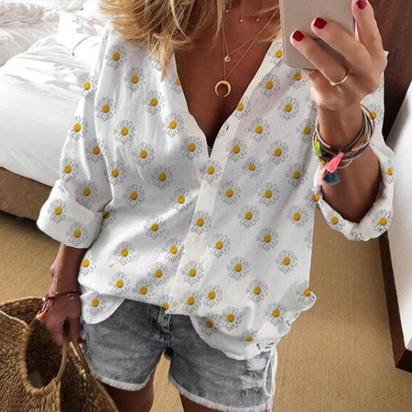 plus size 5xl print long sleeve women's blouse loose single breasted female blouses 2021 autumn new casual streetwear lady, White
plus size 5xl print long sleeve women's blouse loose single breasted female blouses 2021 autumn new casual streetwear lady, White