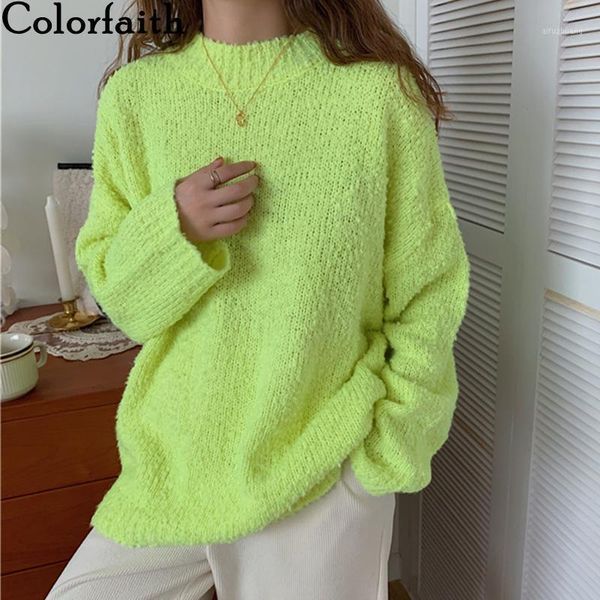 colorfaith new 2020 autumn winter women sweater knitted oversize novelties warm female korean style pullovers sw18761, White;black
colorfaith new 2020 autumn winter women sweater knitted oversize novelties warm female korean style pullovers sw18761, White;black