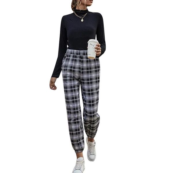 women's pants & capris fashion women ladies autumn winter casual plaid elastic waist color block ankle length sweatpants sport long, Black;white
women's pants & capris fashion women ladies autumn winter casual plaid elastic waist color block ankle length sweatpants sport long, Black;white