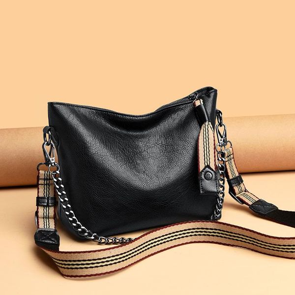 shoulder bags chain 2021 fashion slung bag wide strap handbags