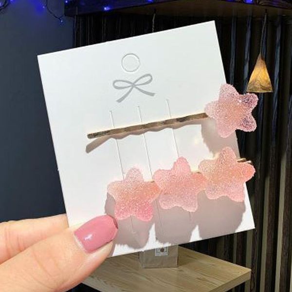 1pair sweet cute hair clips girls jelly hairpins love star rainbow candy color headdress s55
1pair sweet cute hair clips girls jelly hairpins love star rainbow candy color headdress s55