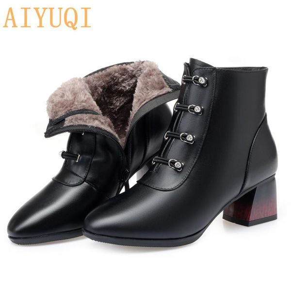 aiyuqi 2020 new fashion women boots genuine leather short booties wedding ladies shoes ankle boots for women with platform red, Black
aiyuqi 2020 new fashion women boots genuine leather short booties wedding ladies shoes ankle boots for women with platform red, Black