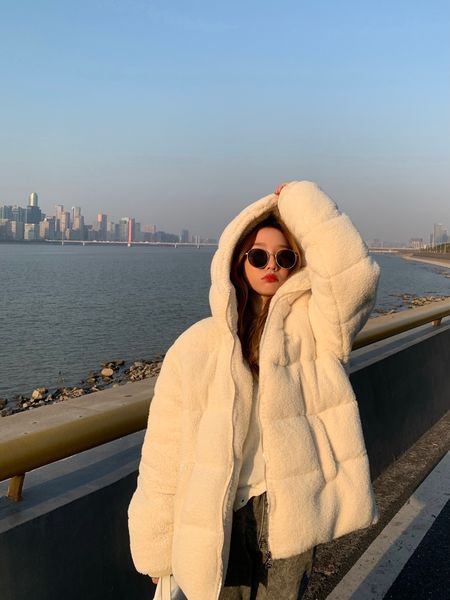 womens winter fashion casual lamb wool super thick bread jacket hooded zipper embroidered warm jacket free, Black
womens winter fashion casual lamb wool super thick bread jacket hooded zipper embroidered warm jacket free, Black