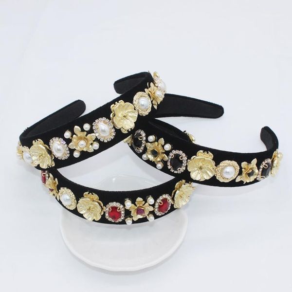 fashion simple retro rhinestone headband new baroque headband full metal flower pearl big gem geometric personality 7771, Golden;silver
fashion simple retro rhinestone headband new baroque headband full metal flower pearl big gem geometric personality 7771, Golden;silver
