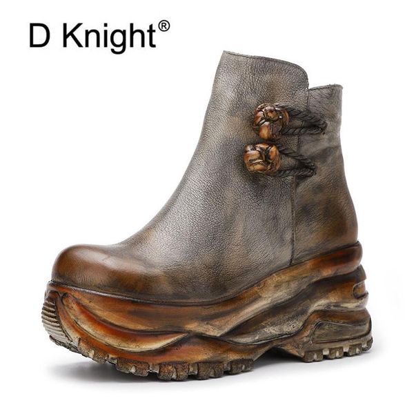boots vintage platform wedge heel women ankle brand genuine leather winter lady high shoes handmade, Black
boots vintage platform wedge heel women ankle brand genuine leather winter lady high shoes handmade, Black