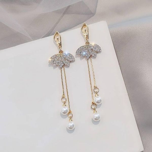stud 2021 ballet girl long earrings korea net red temperament personality versatile pearl, Golden;silver
stud 2021 ballet girl long earrings korea net red temperament personality versatile pearl, Golden;silver