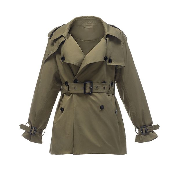 2021 new womenspring trench long sleeve turn down collar army green color women coat femme abrigo streetwear 2g96, Tan;black
2021 new womenspring trench long sleeve turn down collar army green color women coat femme abrigo streetwear 2g96, Tan;black