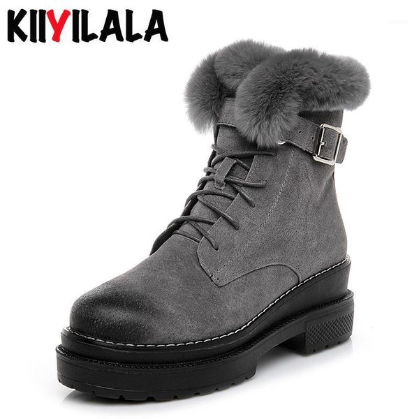 kiiyilala new side zipper genuine leather boots winter shoes warm fur snow boots womens platform round toe ankle for women1, Black
kiiyilala new side zipper genuine leather boots winter shoes warm fur snow boots womens platform round toe ankle for women1, Black
