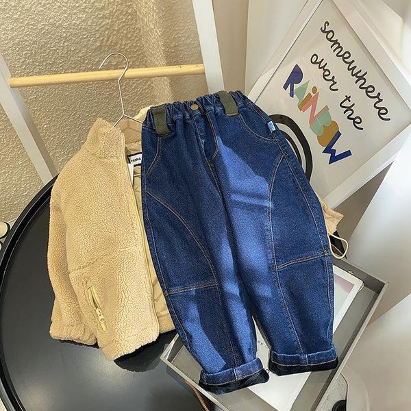 winter 2021 new children's jeans korean style baby trousers boys plus velvet thick pants toddler denim pants baby clothes 2-7y, Blue
winter 2021 new children's jeans korean style baby trousers boys plus velvet thick pants toddler denim pants baby clothes 2-7y, Blue