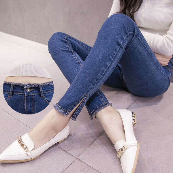 spring and autumn 2020 new high waist elastic jeans women's korean casual wear small foot pencil pants, Blue
spring and autumn 2020 new high waist elastic jeans women's korean casual wear small foot pencil pants, Blue