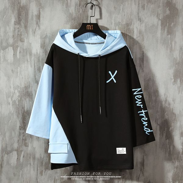 2021 new half sleeve t-shirt sweatshirts men hooded casual male lace up hoodies big x print jwfj, White;black
2021 new half sleeve t-shirt sweatshirts men hooded casual male lace up hoodies big x print jwfj, White;black