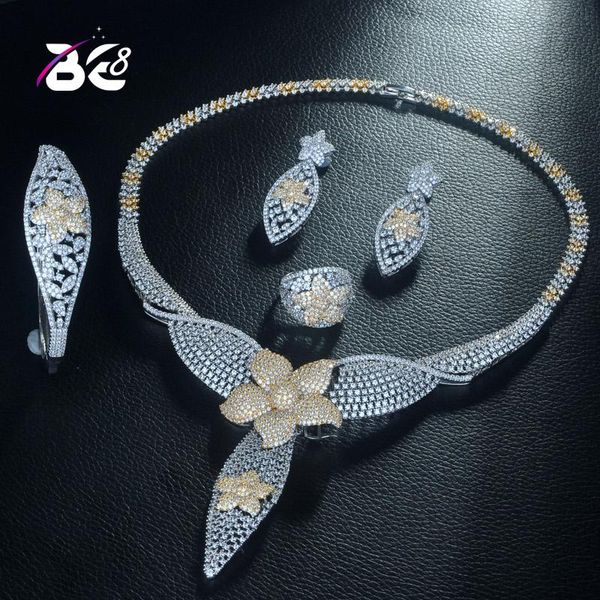 be 8 big flower pendant 2 tones dubai jewelry set cz earrings necklace bridal jewelry set party gifts dubai girls s308, Silver
be 8 big flower pendant 2 tones dubai jewelry set cz earrings necklace bridal jewelry set party gifts dubai girls s308, Silver