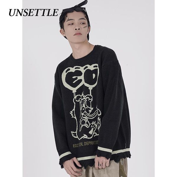 2020 autumn/winter vintage men sweater harajuku hip hop streetwear pullover fashion oversized sweater women casual, White;black
2020 autumn/winter vintage men sweater harajuku hip hop streetwear pullover fashion oversized sweater women casual, White;black