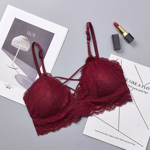3Pieces/Lot Women's Lace Bra Floral Padded Bralette Bralet Sexy Bra Cross Sexy Bustier Tow Hook-and-eye Underwear Crop Tops, Beige
3Pieces/Lot Women's Lace Bra Floral Padded Bralette Bralet Sexy Bra Cross Sexy Bustier Tow Hook-and-eye Underwear Crop Tops, Beige