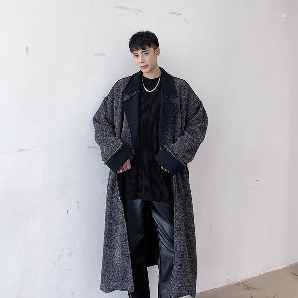 autumn winter male streetwear broken edge cardigan jacket overcoat men vintage casual wool loose long trench coat outerwear1, Black
autumn winter male streetwear broken edge cardigan jacket overcoat men vintage casual wool loose long trench coat outerwear1, Black