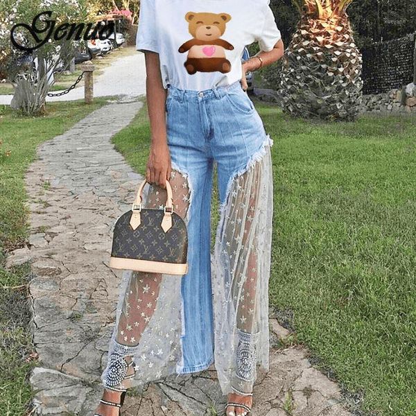 mesh denim patchwork jeans women casual ripped destroyed split joint lace tulle high waisted pants beach trousers 2020 new1, Black;white
mesh denim patchwork jeans women casual ripped destroyed split joint lace tulle high waisted pants beach trousers 2020 new1, Black;white