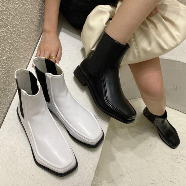 autumn boots for boots ankle square toe women booties comfort women 2020 new white female botas mujer, Black
autumn boots for boots ankle square toe women booties comfort women 2020 new white female botas mujer, Black