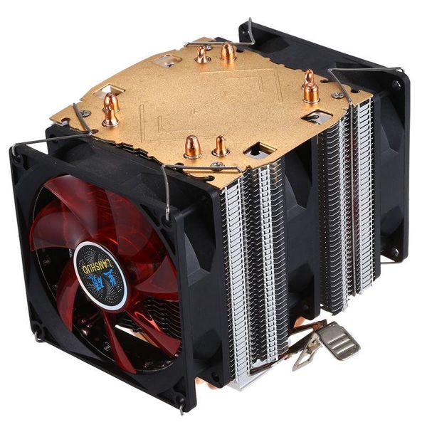 fans & coolings lanshuo pure copper 4 heat pipe for 1366 1155 775/amd multi-platform cpu radiator 3 wire with light three fans(black+yellow
fans & coolings lanshuo pure copper 4 heat pipe for 1366 1155 775/amd multi-platform cpu radiator 3 wire with light three fans(black+yellow