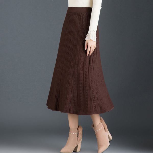autumn 2021 new of women midi skirt comes out y343 5nu8, Black