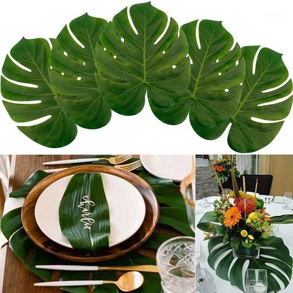 decorative flowers & wreaths 12 pcs green tropical artificial palm leaves hawaiian luau beach wedding party table elegent decorations1
decorative flowers & wreaths 12 pcs green tropical artificial palm leaves hawaiian luau beach wedding party table elegent decorations1