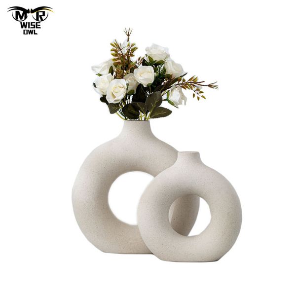 donuts flower pot nordic circular hollow ceramic vase home decoration accessories office deskliving room interior decor gift
donuts flower pot nordic circular hollow ceramic vase home decoration accessories office deskliving room interior decor gift
