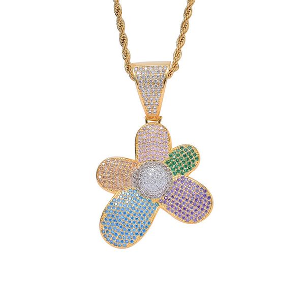 pendant colors flower jewel designer aaa zircon men necklace with trendy hip hop jewelry ed8e, Silver
pendant colors flower jewel designer aaa zircon men necklace with trendy hip hop jewelry ed8e, Silver