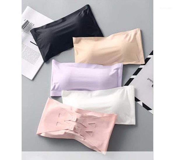 gym clothing double layer strapless bra tube removable thickened elastic seamless chest crop1, White;black
gym clothing double layer strapless bra tube removable thickened elastic seamless chest crop1, White;black
