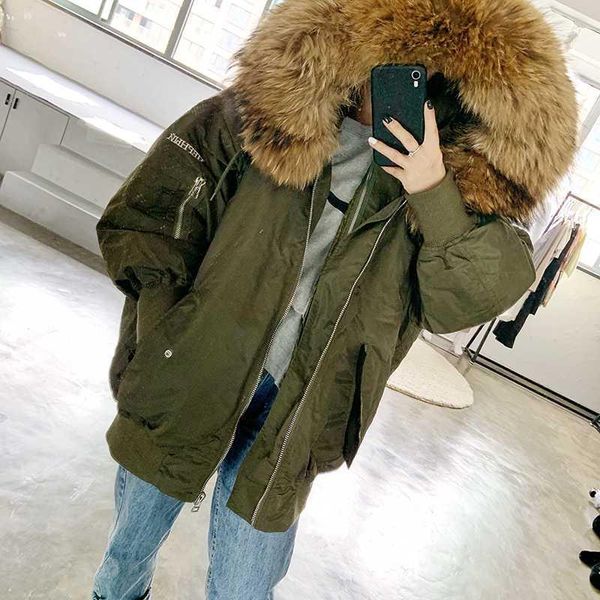 women's down & parkas just 1 piece green parka, oversize style, with real raccoon fur collar, warm liner hooded coat women jacket1, Black
women's down & parkas just 1 piece green parka, oversize style, with real raccoon fur collar, warm liner hooded coat women jacket1, Black