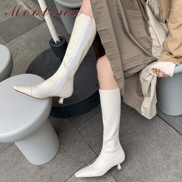 boots meotina knee high women zipper mid heel long square toe stiletto heels slim autumn winter black beige 33-401
boots meotina knee high women zipper mid heel long square toe stiletto heels slim autumn winter black beige 33-401