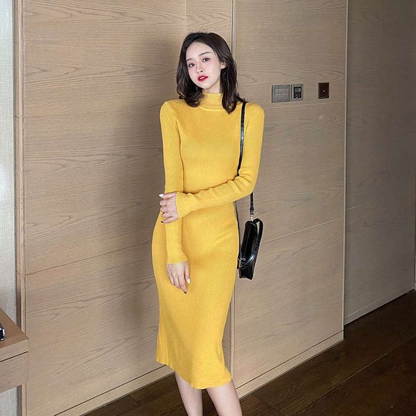 korean autumn winter new solid color knitted dress small fragrance medium length slim and hip wrapped one-step skirt, Black;gray
korean autumn winter new solid color knitted dress small fragrance medium length slim and hip wrapped one-step skirt, Black;gray