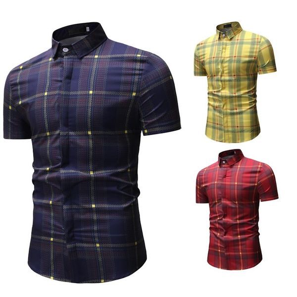 new plaid shirt men nice new summer fashion casual men plaid short sleeve shirt clothing, White;black
new plaid shirt men nice new summer fashion casual men plaid short sleeve shirt clothing, White;black