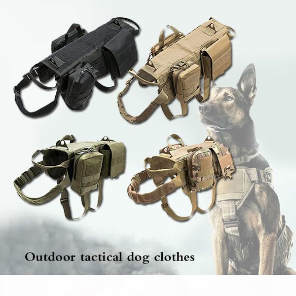 fashion tactical dog training molle vest harness pet vest with detachable pouches military k9 harness for medium large dogs jy
fashion tactical dog training molle vest harness pet vest with detachable pouches military k9 harness for medium large dogs jy