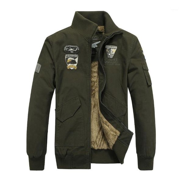 men's winter cotton jacket fashion windbreaker army men thick fleece warm trench jacket one coats1, Black;brown
men's winter cotton jacket fashion windbreaker army men thick fleece warm trench jacket one coats1, Black;brown