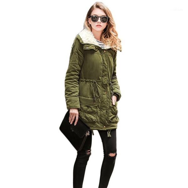 winter jacket women army green s-3xl plus size add wool thick 2020 new fashion slim stand collar warmth parkas feminina1, Black
winter jacket women army green s-3xl plus size add wool thick 2020 new fashion slim stand collar warmth parkas feminina1, Black